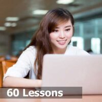 一名亚洲女学生与我们在线说英语 Native Teacher ESL. P3-60 Lessons